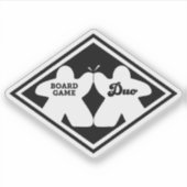 Sticker en vinyle du jeu de société Duo (Devant)