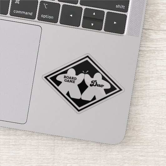 Sticker en vinyle du jeu de société Duo (Détail)