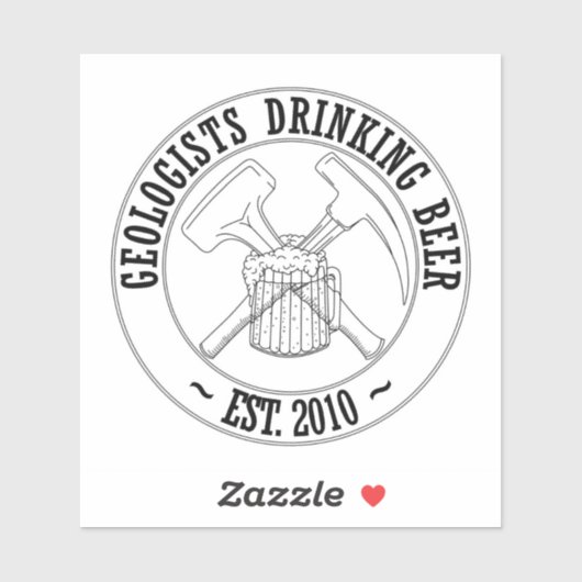Sticker en vinyle du logo B&W standard GDB (Feuille)