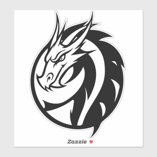 Sticker en vinyle du logo Dragon (Feuille)