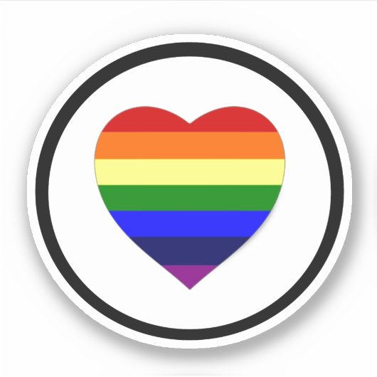 Sticker en vinyle du logo Rainbow (Devant)