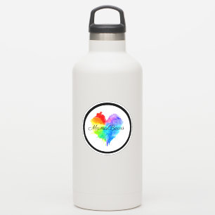 Sticker en vinyle du logo Rainbow Heart