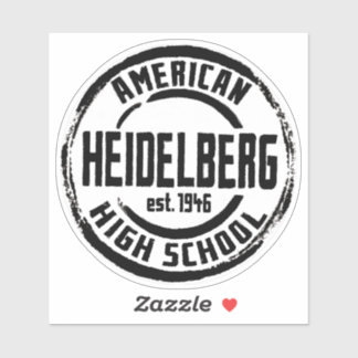 Sticker en vinyle du lycée américain Heidelberg