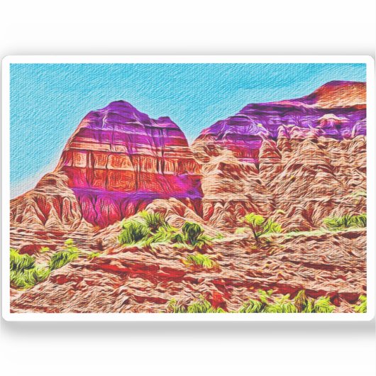 Sticker en vinyle du Texas Canyon (Recto)