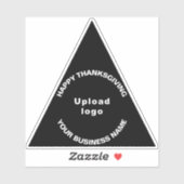 Sticker en vinyle du triangle noir Thanksgiving (Feuille)