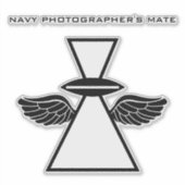 Sticker en vinyle d'un photographe de la Marine (Devant)