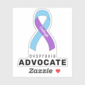 Sticker en vinyle Dyspraxia Advocate (Feuille)