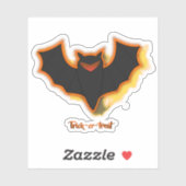 Sticker en vinyle éffrayant pour Halloween chauve- (Feuille)