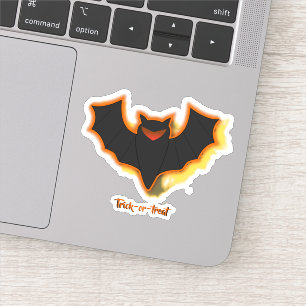 Sticker en vinyle éffrayant pour Halloween chauve-