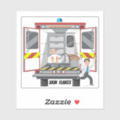 Sticker en vinyle EMS 911 Paramedic (Feuille)