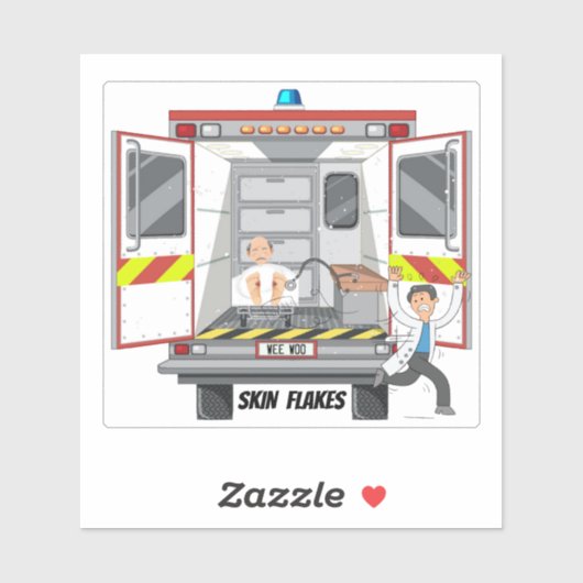 Sticker en vinyle EMS 911 Paramedic (Feuille)