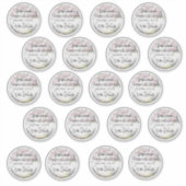 Sticker en vinyle Étiquette rond confectionné mais (Devant)