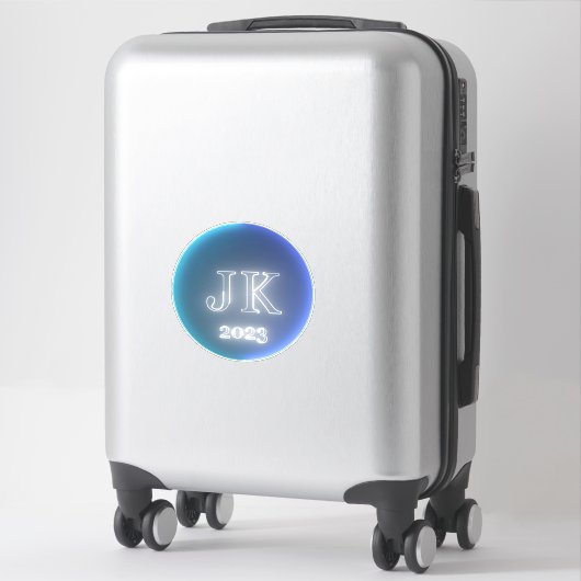 Sticker en vinyle extra grand JK 2023 (Sur valise)