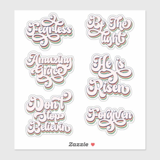 Sticker en vinyle Extraordinaire Grace Christian B (Feuille)