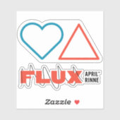 Sticker en vinyle "Fall in Love With Change" (Feuille)