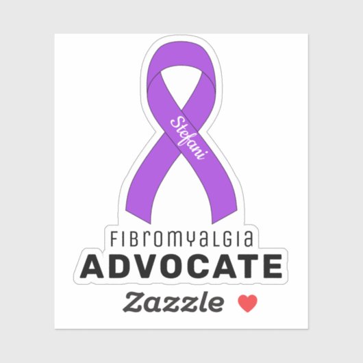 Sticker en vinyle Fibromyalgia Advocate (Feuille)
