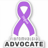Sticker en vinyle Fibromyalgia Advocate (Devant)