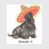 Sticker en vinyle Fiesta Scottish Terrier (Feuille)