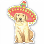 Sticker en vinyle Fiesta Yellow Lab (Devant)