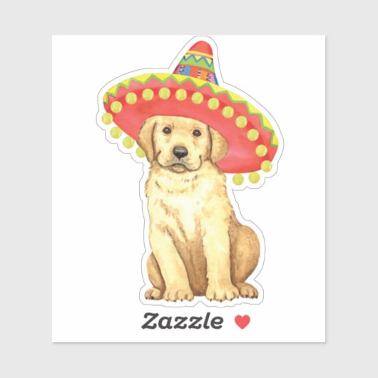 Sticker en vinyle Fiesta Yellow Lab (Feuille)