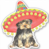 Sticker en vinyle Fiesta Yorkshire Terrier (Devant)
