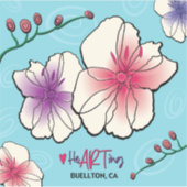 Sticker en vinyle - Fleurs et vignes - Buellton.Ar (Devant)