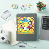 Sticker en vinyle - Flower Power -Buellton.Art (Couverture iPad)