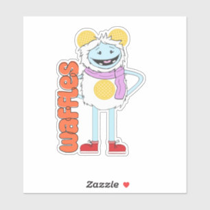Sticker en vinyle gaufre et gaufre