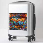 Sticker en vinyle Graffiti (Sur valise)