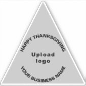 Sticker en vinyle gris de Thanksgiving Business Tr (Devant)