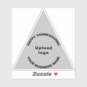 Sticker en vinyle gris de Thanksgiving Business Tr (Feuille)