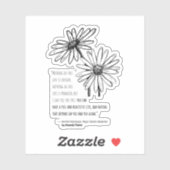 Sticker en vinyle Hamish MacGregor Daisy (Feuille)