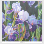 Sticker en vinyle Iris Flower Garden (Feuille)