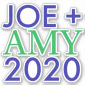 Sticker en vinyle Joe et Amy 2020 (Devant)