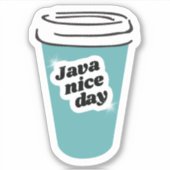 Sticker en vinyle Jour Java (Devant)