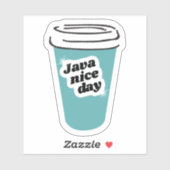 Sticker en vinyle Jour Java (Feuille)