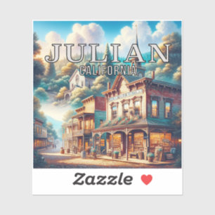 Sticker en vinyle Julian California 3 pouces