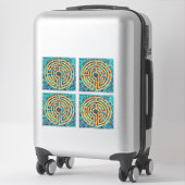 Sticker en vinyle LABYRINTH II 14" (4 petits) (Sur valise)