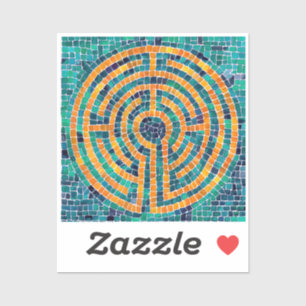 Sticker en vinyle LABYRINTH II 2x2