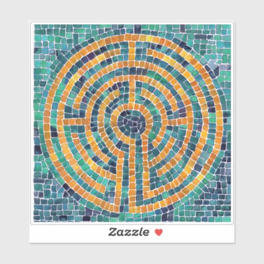 Sticker en vinyle LABYRINTH II 6x6 (Feuille)