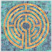 Sticker en vinyle LABYRINTH II 8x8 (Devant)