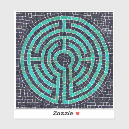 Sticker en vinyle LABYRINTH III 6x6 (Feuille)