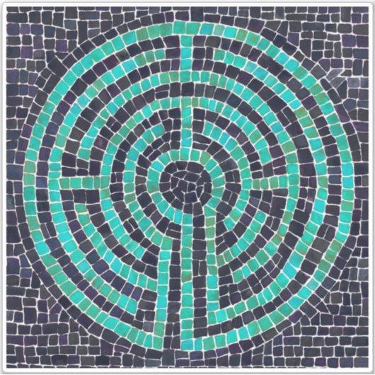 Sticker en vinyle LABYRINTH III 6x6 (Devant)