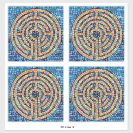 Sticker en vinyle LABYRINTH IV 14" (4 petits) (Feuille)