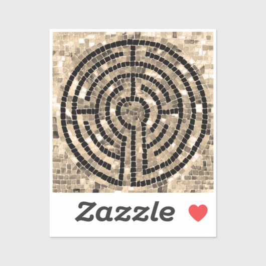 Sticker en vinyle LABYRINTH V 2x2 (Feuille)