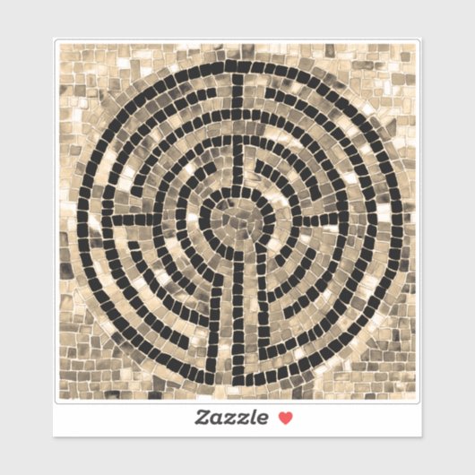Sticker en vinyle LABYRINTH V 6x6 (Feuille)