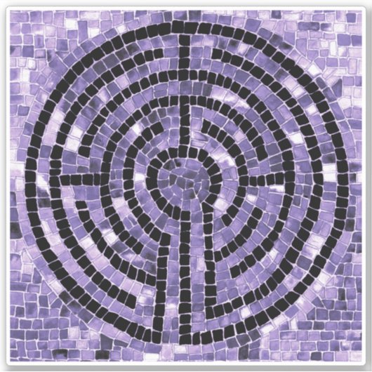 Sticker en vinyle LABYRINTH VI 6x6 (Devant)