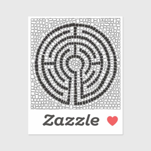 Sticker en vinyle LABYRINTH VII 2x2 (Feuille)