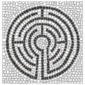 Sticker en vinyle LABYRINTH VII 2x2 (Recto)