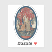 Sticker en vinyle Lady and Unicorn (Audition) (Feuille)